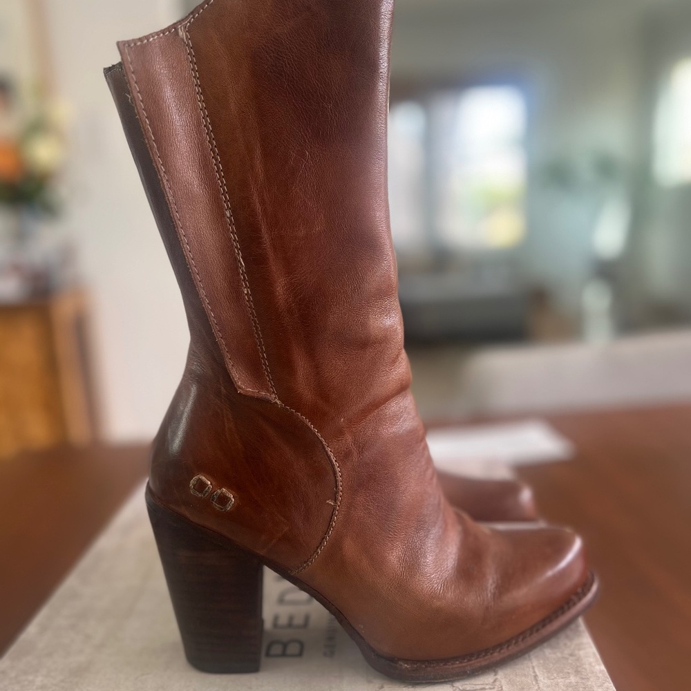BED STU - EMBARK COBBLER SERIES -  TAN RUSTIC BOOT SIZE 7 - RARE